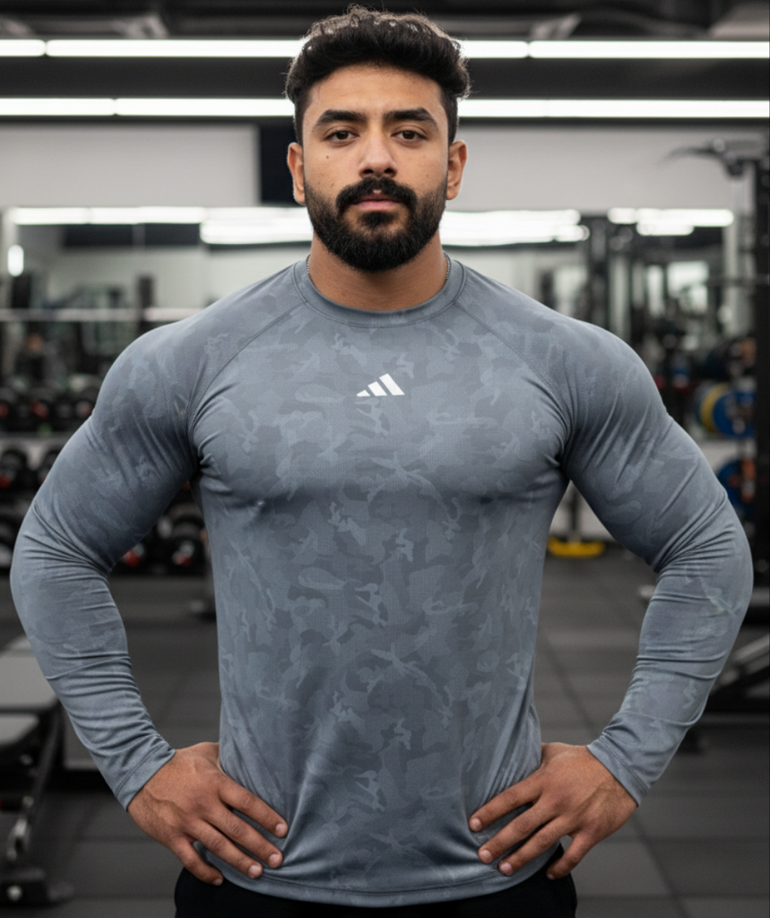 The premium long sleeves - Camo Gray