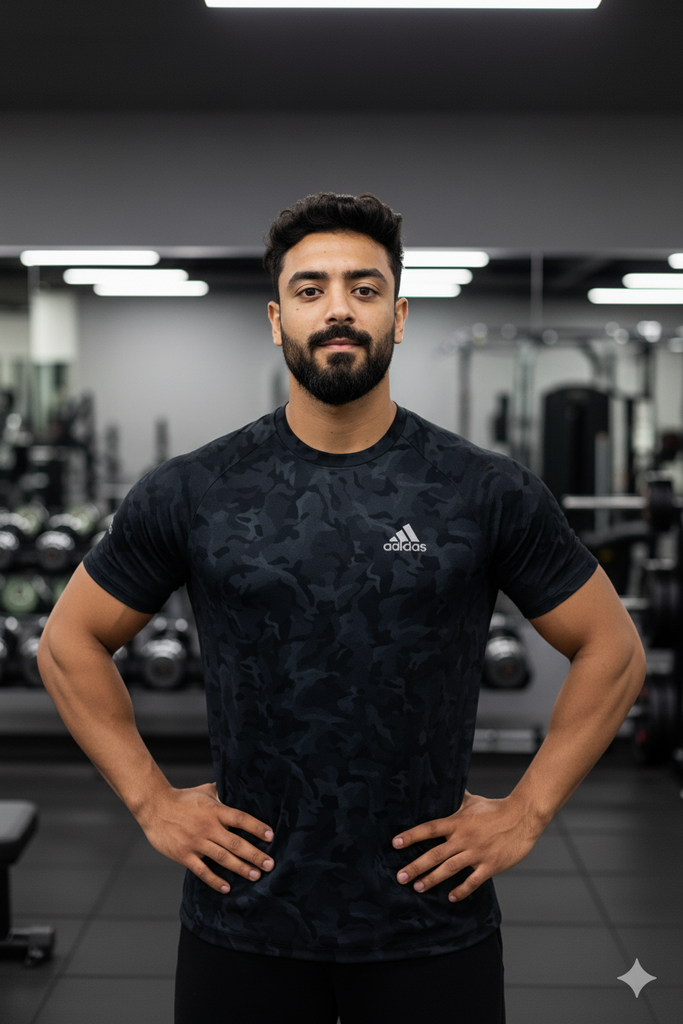 Super Army Dry Fit Tshirt - Black
